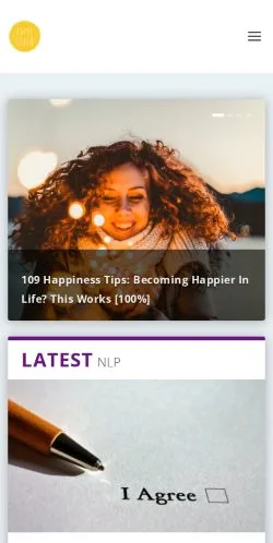 Voorbeeld van de site Happy Rubin, medium uit Verenigde Staten voor gesponsorde artikelen
