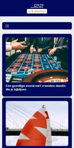 Voorbeeld van de site J22.nl, medium uit Nederland voor gesponsorde artikelen