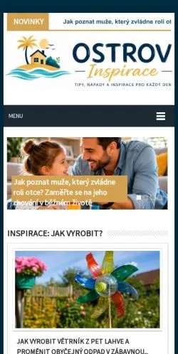 Anteprima del sito Ostrov Inspirace, media di Cechia per articoli sponsorizzati