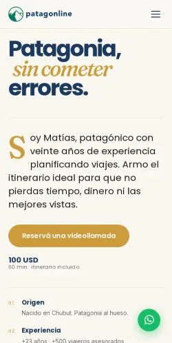 スポンサード記事向けのスペインメディア、Patagonlineのサイトプレビュー