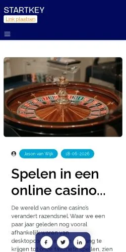 Forhåndsvisning af Startkey.nl, medie fra Nederlandene til sponsorerede artikler