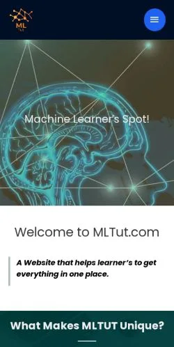 Forhåndsvisning av nettstedet MLTut, medium fra USA for sponsede artikler
