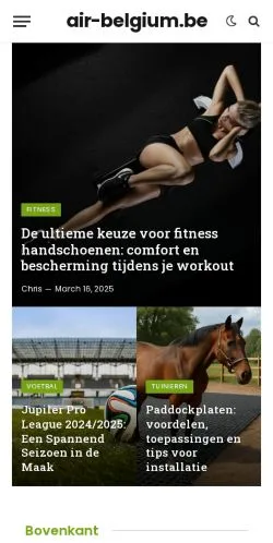 Anteprima del sito Air-belgium.be, media di Belgio per articoli sponsorizzati