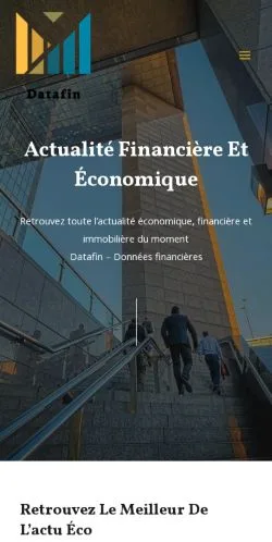 Anteprima del sito Datafin, media di Francia per articoli sponsorizzati