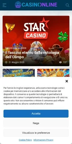 Anteprima del sito Guida ai Casinò Online, media di Italia per articoli sponsorizzati