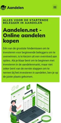 Vorschau der Website Aandelen, Medium aus Vereinigte Staaten für gesponserte Artikel