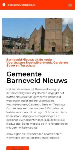 Anteprima del sito Barneveld Laatste Nieuws, media di Paesi Bassi per articoli sponsorizzati