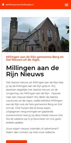 Podgląd witryny Millingen Aan De Rijn Krant, medium z kraju Holandia do artykułów sponsorowanych