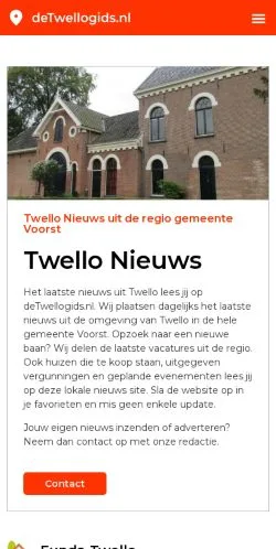Anteprima del sito Twello Laatste Nieuws, media di Paesi Bassi per articoli sponsorizzati