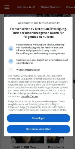 Anteprima del sito Fernsehserien, media di Germania per articoli sponsorizzati