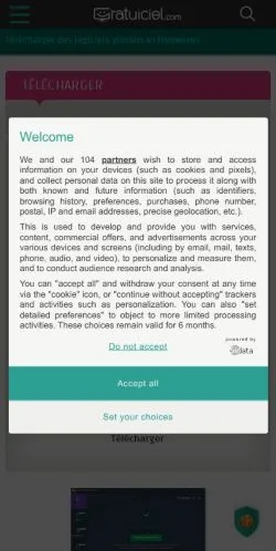 Preview of the Gratuiciel website, a media outlet in France for sponsored articles
