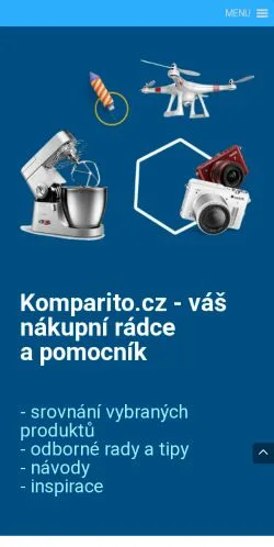 Anteprima del sito Komparito, media di Cechia per articoli sponsorizzati