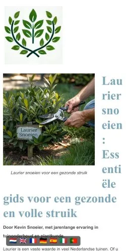Anteprima del sito Laurier snoeien, media di Paesi Bassi per articoli sponsorizzati