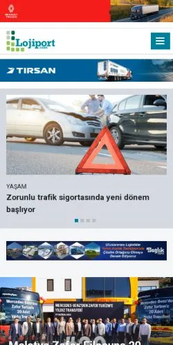 Aperçu du site Lojiport, média de Turquie pour articles sponsorisés