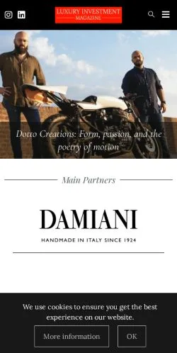 Anteprima del sito Luxury Investment Magazine, media di Stati Uniti per articoli sponsorizzati