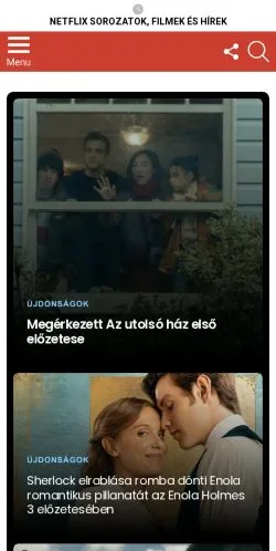 Anteprima del sito Mit nézzek ma Netflixen?, media di Ungheria per articoli sponsorizzati