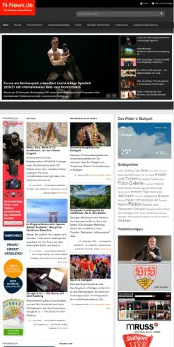スポンサード記事向けのドイツメディア、N-Newsのサイトプレビュー