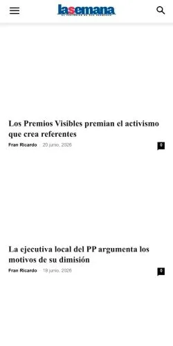 スポンサード記事向けのスペインメディア、La Semana de Dos Hermanasのサイトプレビュー