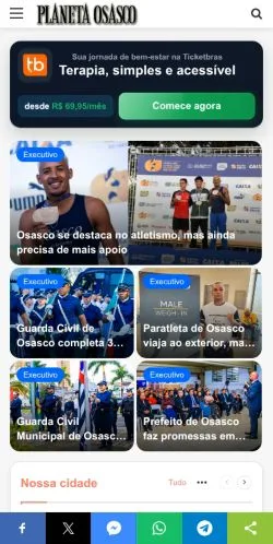 Anteprima del sito PlanetaOsasco.com, media di Brasile per articoli sponsorizzati