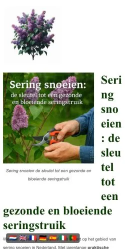 Anteprima del sito Sering Snoeien, media di Paesi Bassi per articoli sponsorizzati
