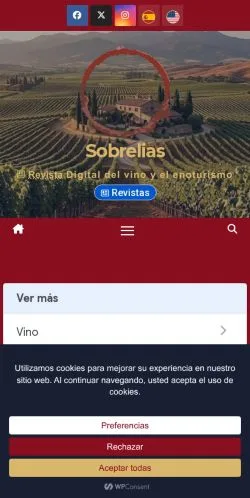 Aperçu du site Sobrelias, média de Espagne pour articles sponsorisés