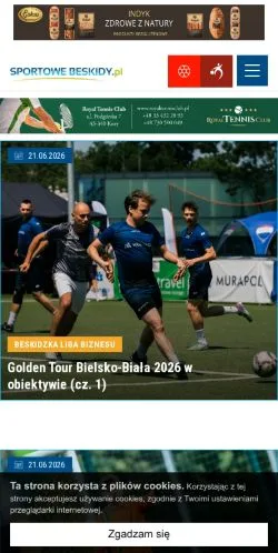 Anteprima del sito SportoweBeskidy, media di Polonia per articoli sponsorizzati