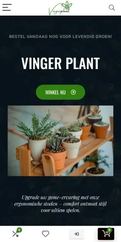 Anteprima del sito Vingerplant, media di Paesi Bassi per articoli sponsorizzati