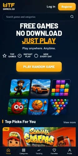 Anteprima del sito Unblocked Games WTF, media di Stati Uniti per articoli sponsorizzati