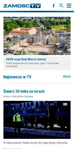 Anteprima del sito Telewizja Zamość, media di Polonia per articoli sponsorizzati