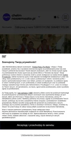 Anteprima del sito Chełm Nasze Miasto, media di Polonia per articoli sponsorizzati