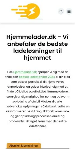 Anteprima del sito Hjemmelader Guide, media di Danimarca per articoli sponsorizzati