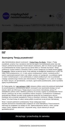 Anteprima del sito Międzychód Nasze Miasto, media di Polonia per articoli sponsorizzati