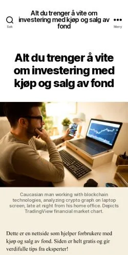Anteprima del sito AV-Senteret, media di Norvegia per articoli sponsorizzati