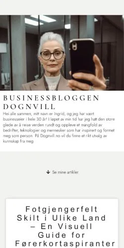 스폰서 기사용 노르웨이 매체 Dognvill 사이트 미리보기