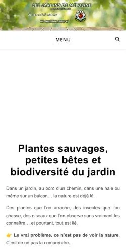 Anteprima del sito Biodiversité France, media di Francia per articoli sponsorizzati