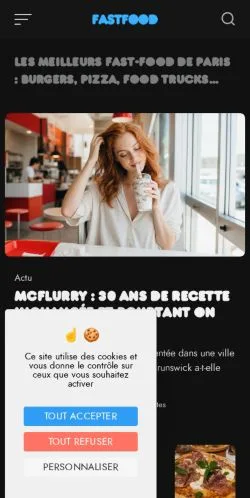 Anteprima del sito Guide Ultime Fastfood, media di Francia per articoli sponsorizzati
