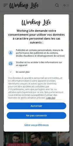 Forhåndsvisning af Working Life, medie fra Frankrig til sponsorerede artikler