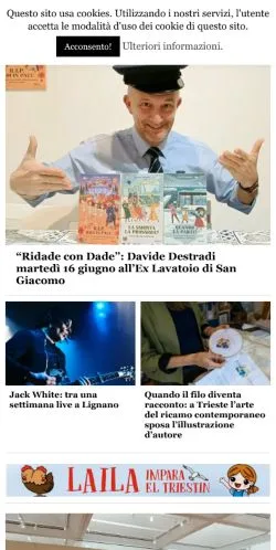 Forhåndsvisning av nettstedet Bora.La, medium fra Italia for sponsede artikler