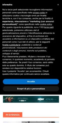 Vorschau der Website OUTsiders, Medium aus Italien für gesponserte Artikel