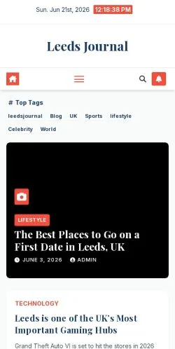 Anteprima del sito Leeds Journal -, media di Regno Unito per articoli sponsorizzati