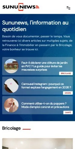 スポンサード記事向けのフランスメディア、Le site pour vous informerのサイトプレビュー