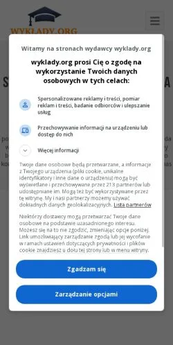 Podgląd witryny Wykłady, medium z kraju Polska do artykułów sponsorowanych