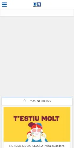 Podgląd witryny Barcelona Noticia, medium z kraju Hiszpania do artykułów sponsorowanych