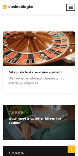 Anteprima del sito CasinoBlogke, media di Paesi Bassi per articoli sponsorizzati