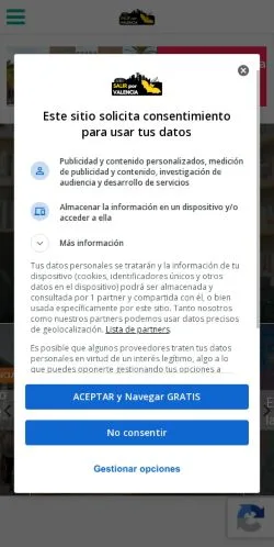 스폰서 기사용 스페인 매체 Noticias de Valencia 사이트 미리보기