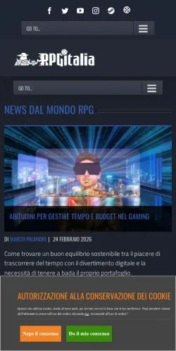 스폰서 기사용 이탈리아 매체 RPG Italia 사이트 미리보기