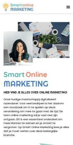 Pré-visualização do site Smart Online Marketing, meio de Países Baixos para artigos patrocinados