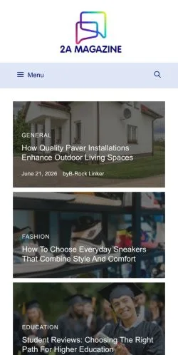 スポンサード記事向けのアメリカ合衆国メディア、2A Magazineのサイトプレビュー