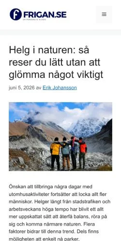 Forhåndsvisning av nettstedet - En personlig blogg, medium fra Sverige for sponsede artikler