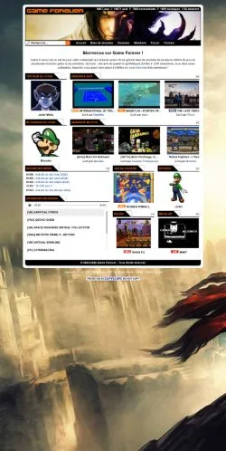Podgląd witryny Game Forever, medium z kraju Francja do artykułów sponsorowanych
